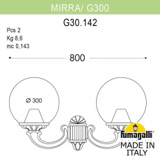 Настенный фонарь уличный GLOBE 300 G30.142.000.WZF1R