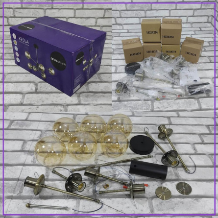 Потолочная люстра Kejla SF3321/6C-AB-BK фото 3