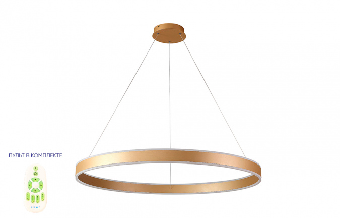 Люстра Crystal Lux MUCHOS SP123W LED D600+800 GOLD фото 11