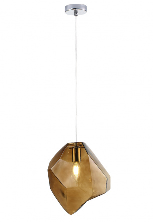 Светильник подвесной Crystal Lux NUESTRO SP1 CHROME/BROWN фото 1