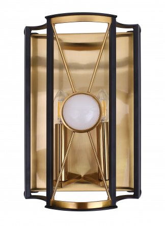 Бра Crystal Lux TANDEM AP2 GOLD фото 1