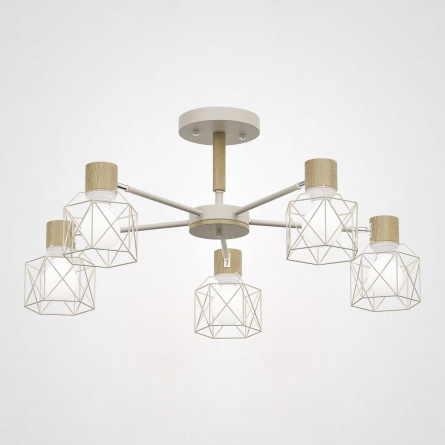 Потолочная люстра CORF B3 White 5 lamps фото 1